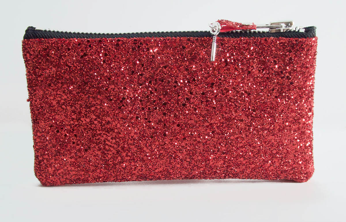 Make up bag w/ padlock in Glitter