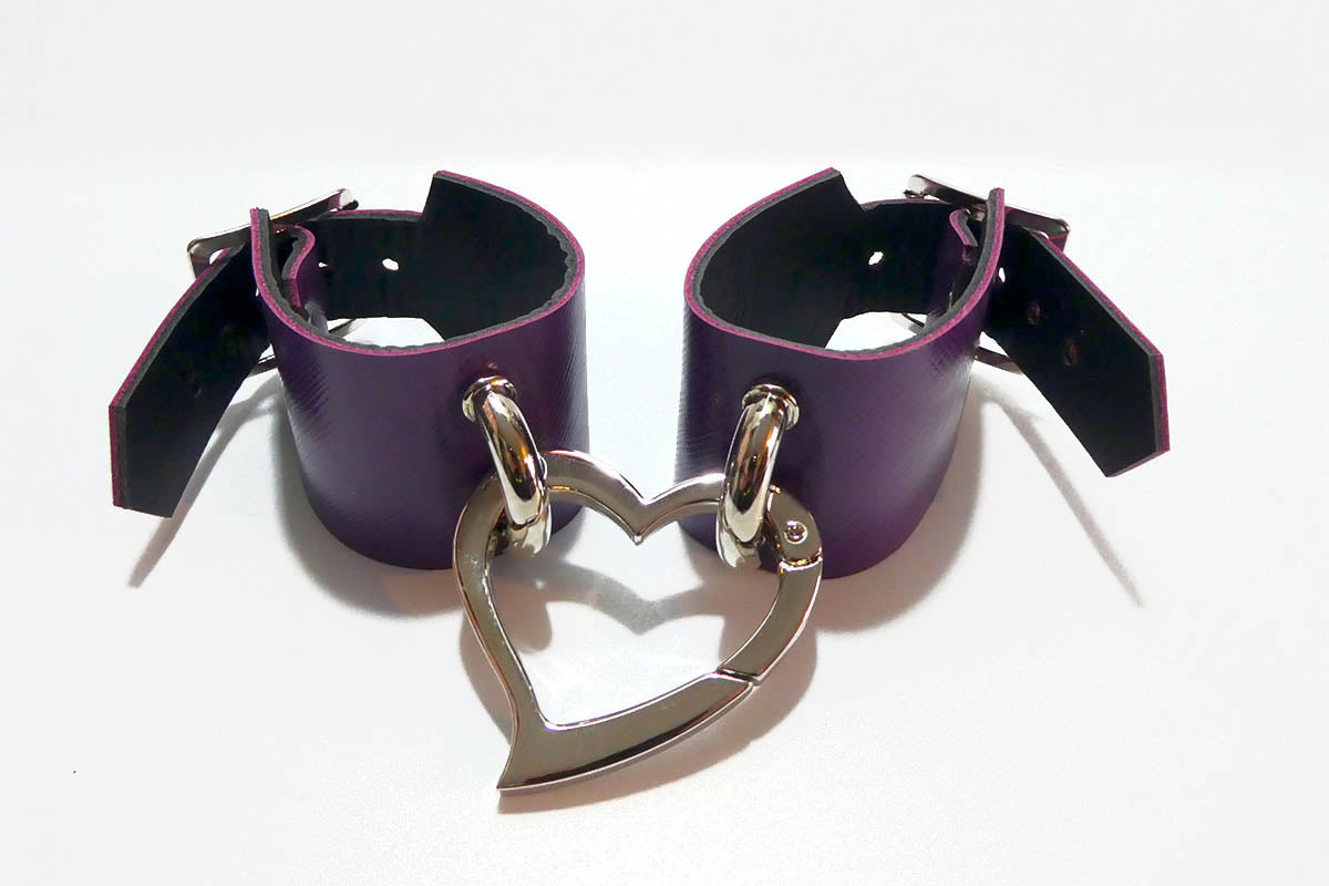 Leather Love Trap Handcuffs