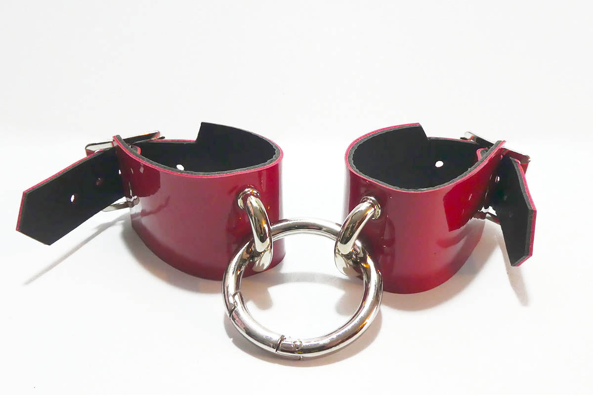 Leather Love Trap Handcuffs