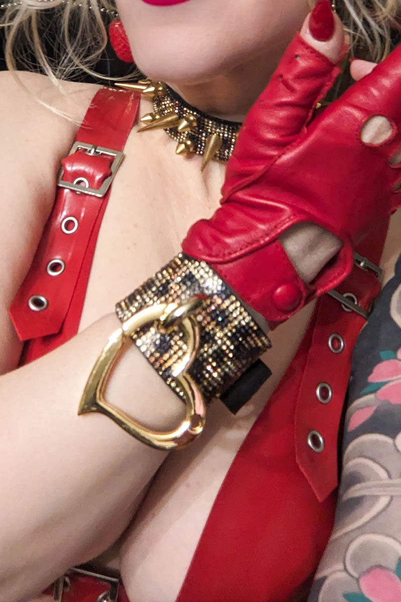 Love Trap Cuff in Leopard Crystal