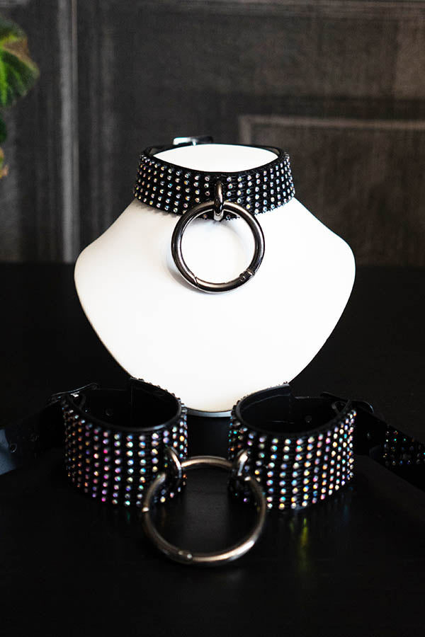 Rainbow Diamante Love Trap Handcuffs