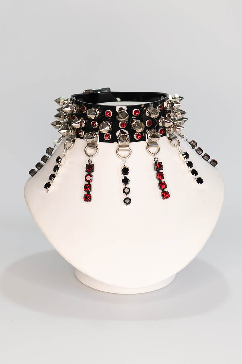 Studs and Diamonds Chain Choker