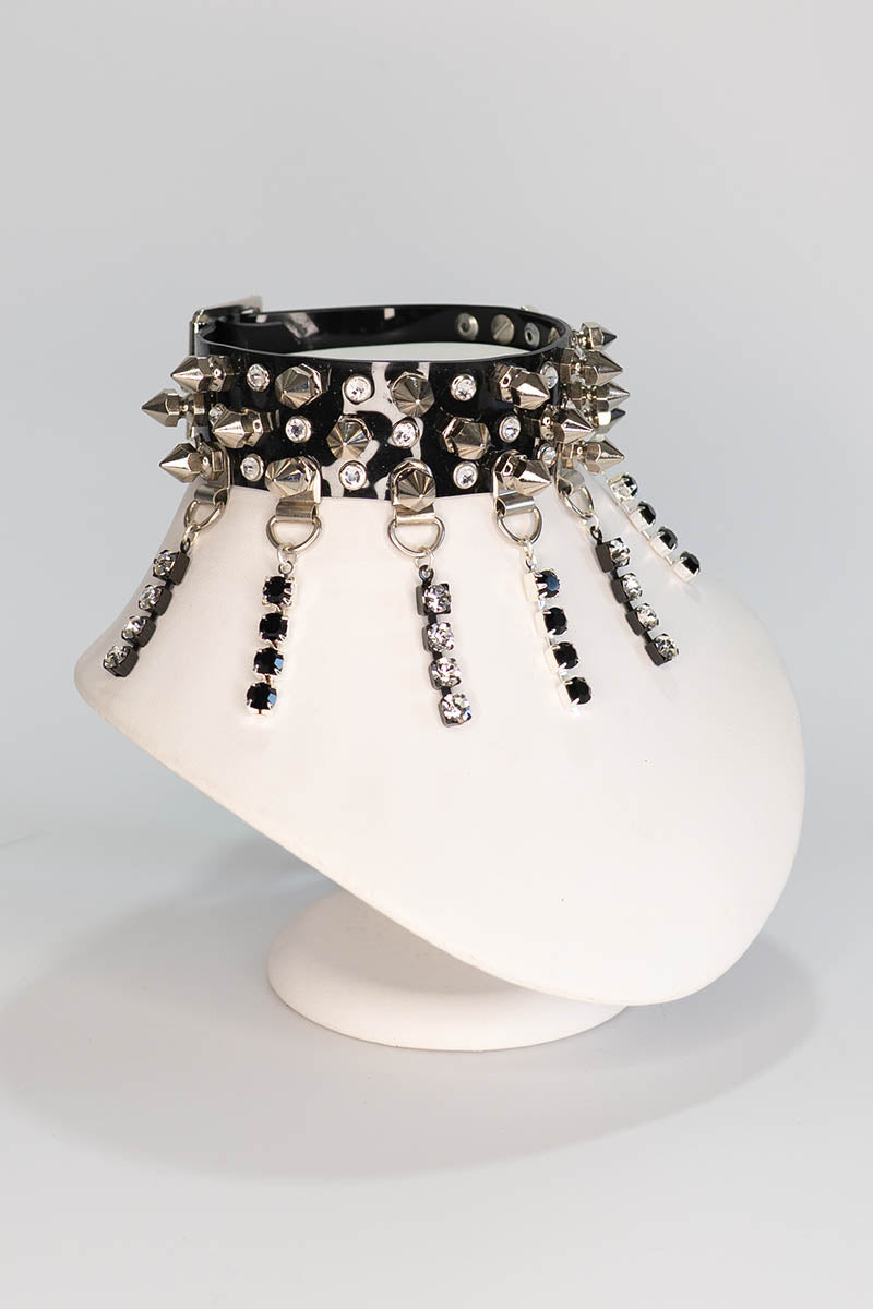 Studs and Diamonds Chain Choker