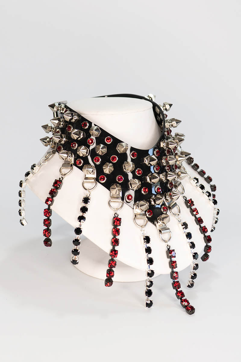 Studs and Diamonds Chain Necklace