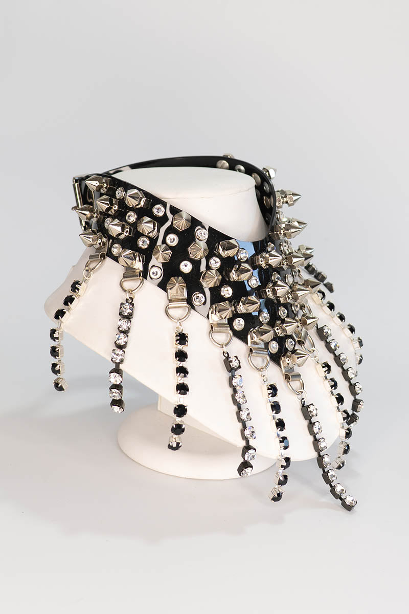 Studs and Diamonds Chain Necklace