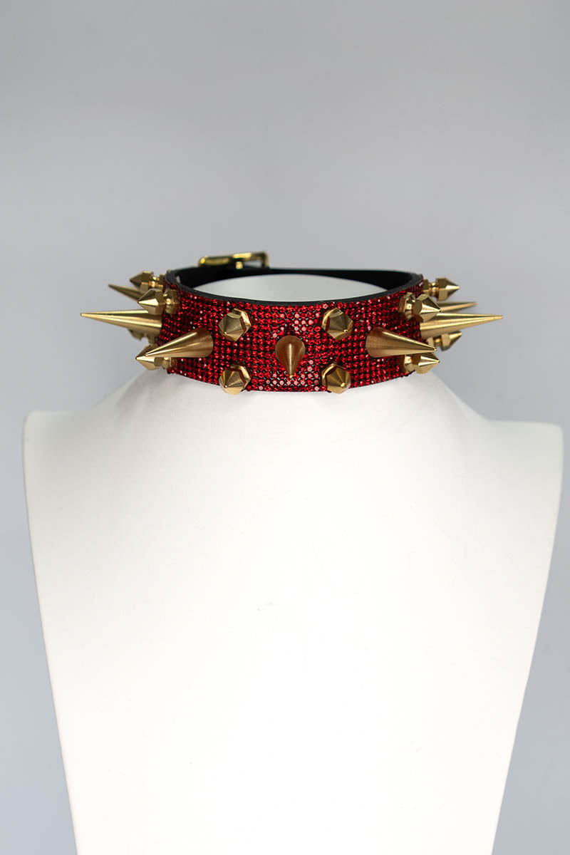 Devilish Choker in Red