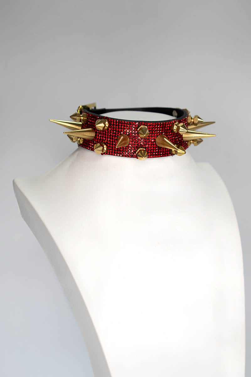 Devilish Choker in Red