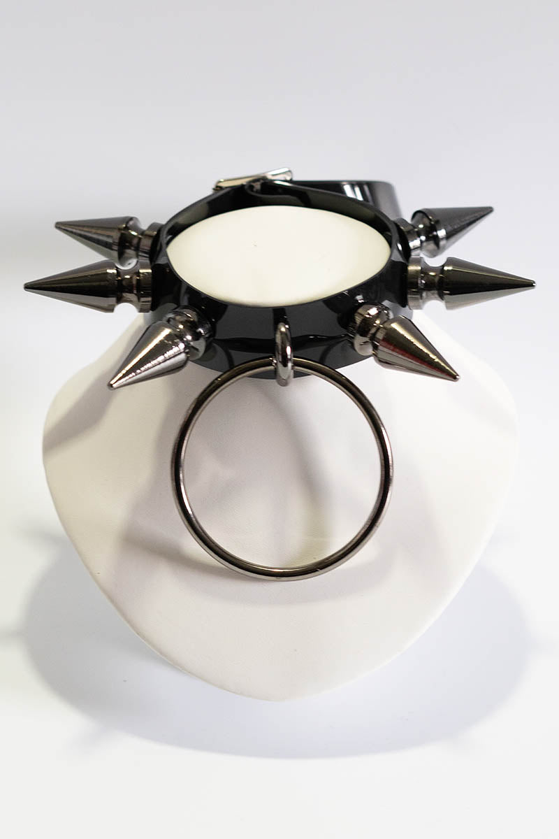 Giant Spikes Choker with Ring