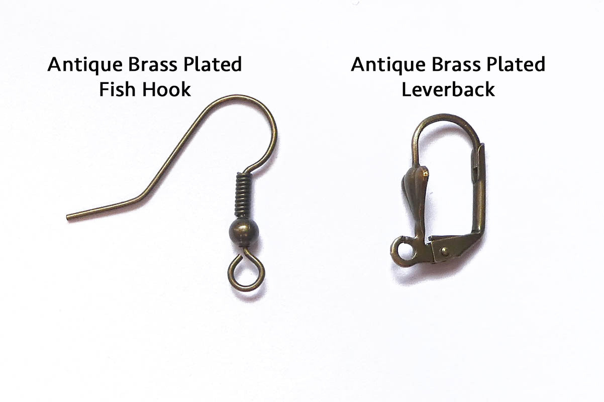 Antler Earrings in Bronze