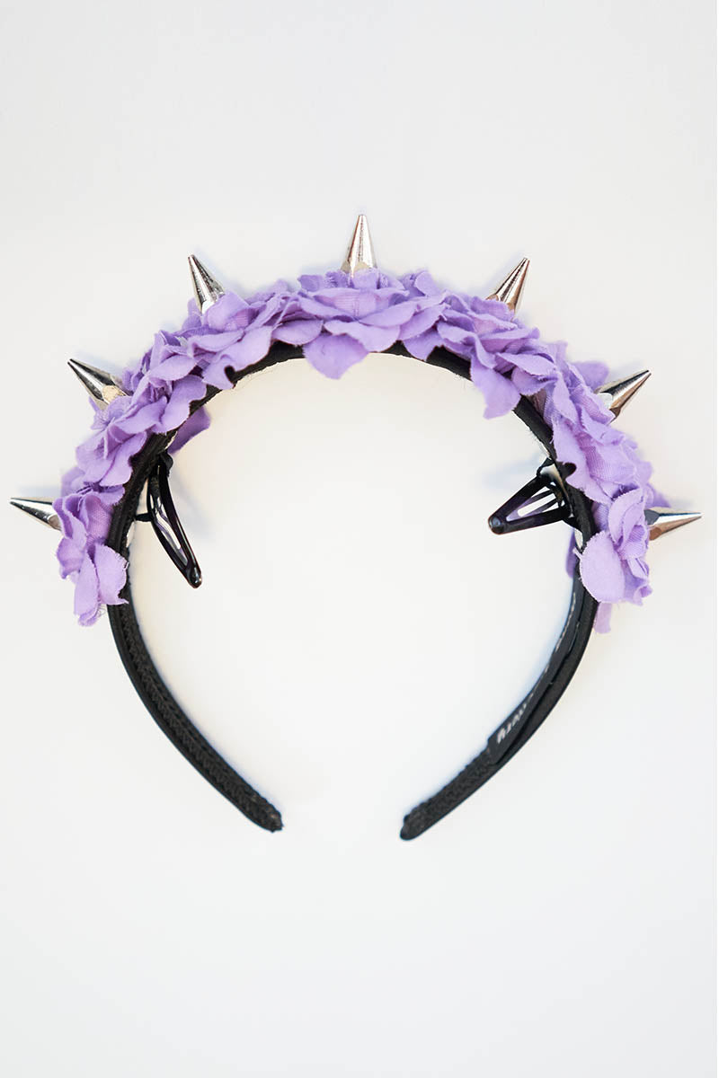 Muti Spike Hairband with Roses