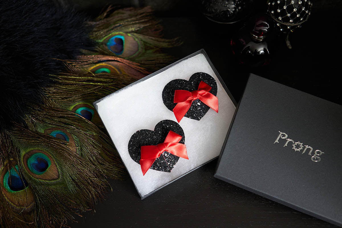 Heart Nipple Covers w/ Bow