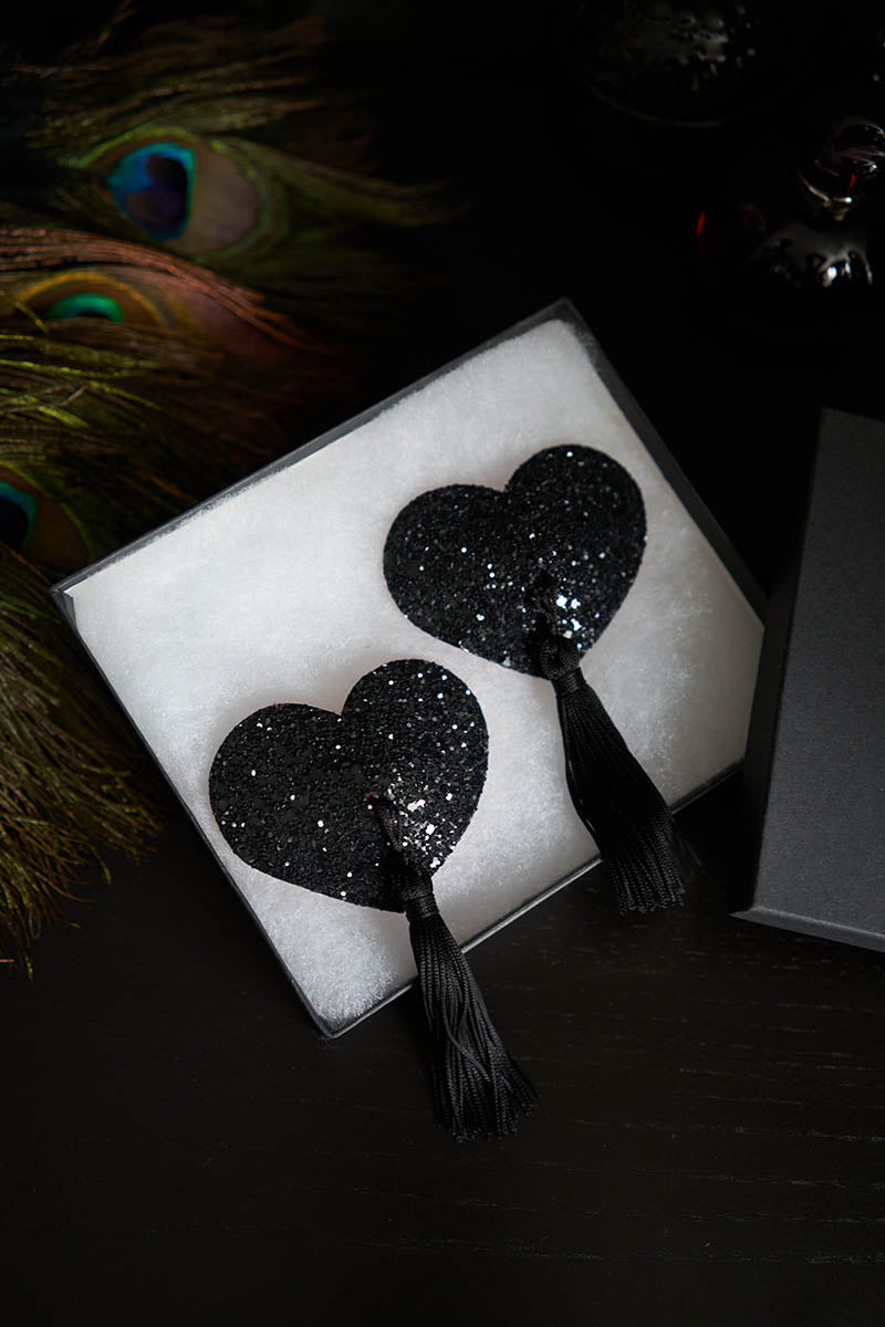 Heart Nipple Covers w/ Tassels