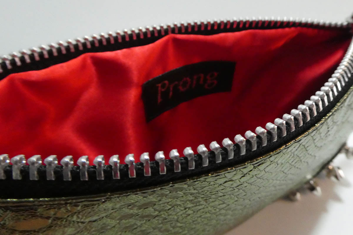 Make up bag w/ spikes in PU Leather