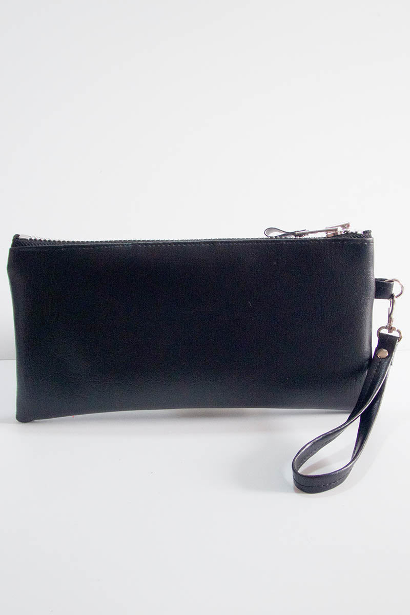 Clutch bag w/ Heart in Leatherette