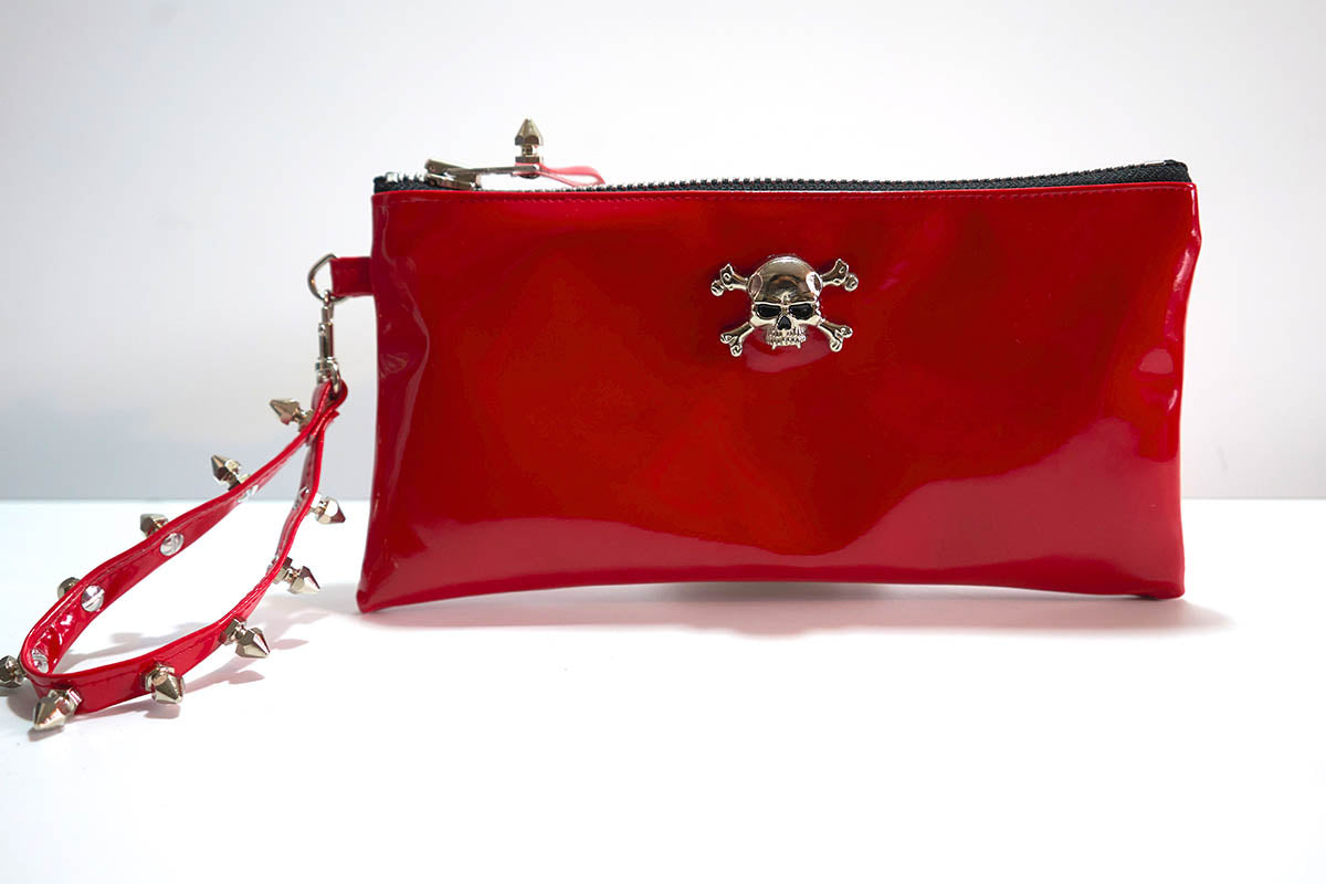 Clutch bag w/ Skull and Crossbones