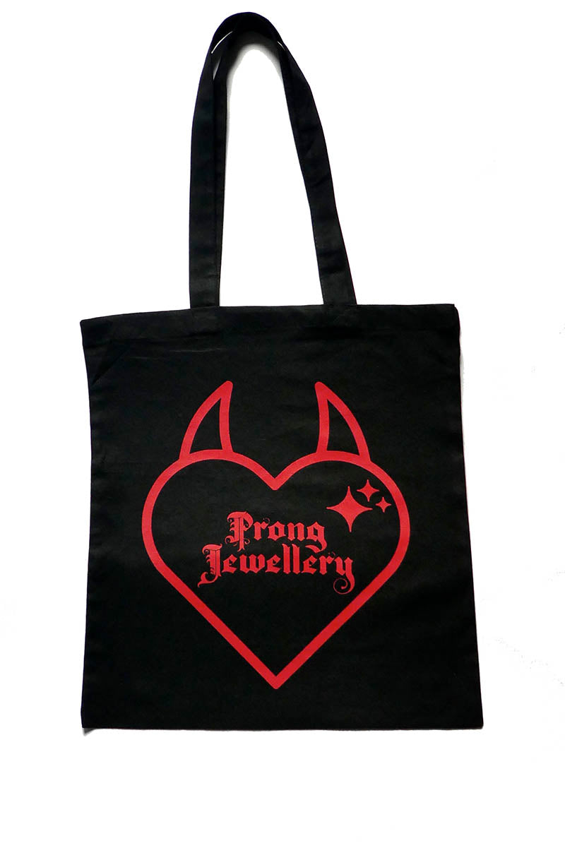 Black Prong Tote Bag