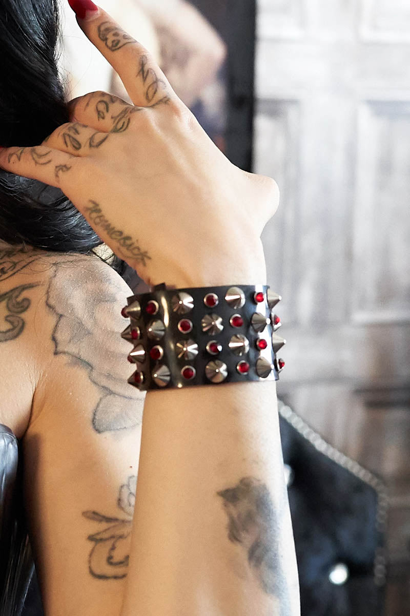 Studs and Diamonds Bangle