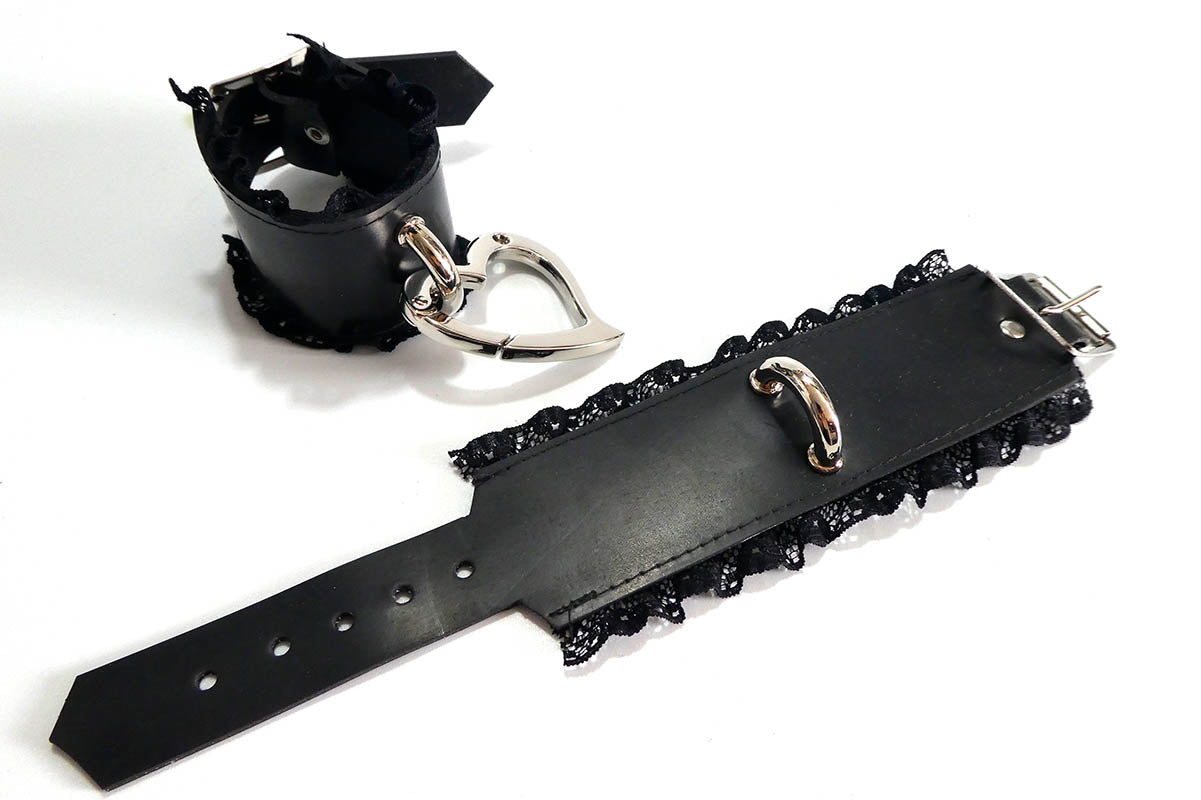 Lace Trimmed Love Trap Handcuffs