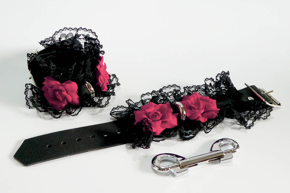 Lace and Roses Handcuffs