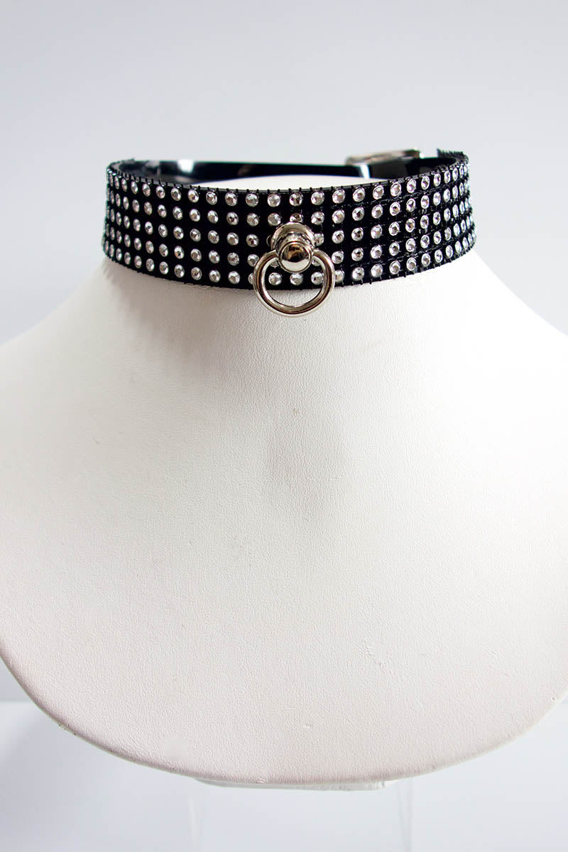 Diamante Choker with Ring
