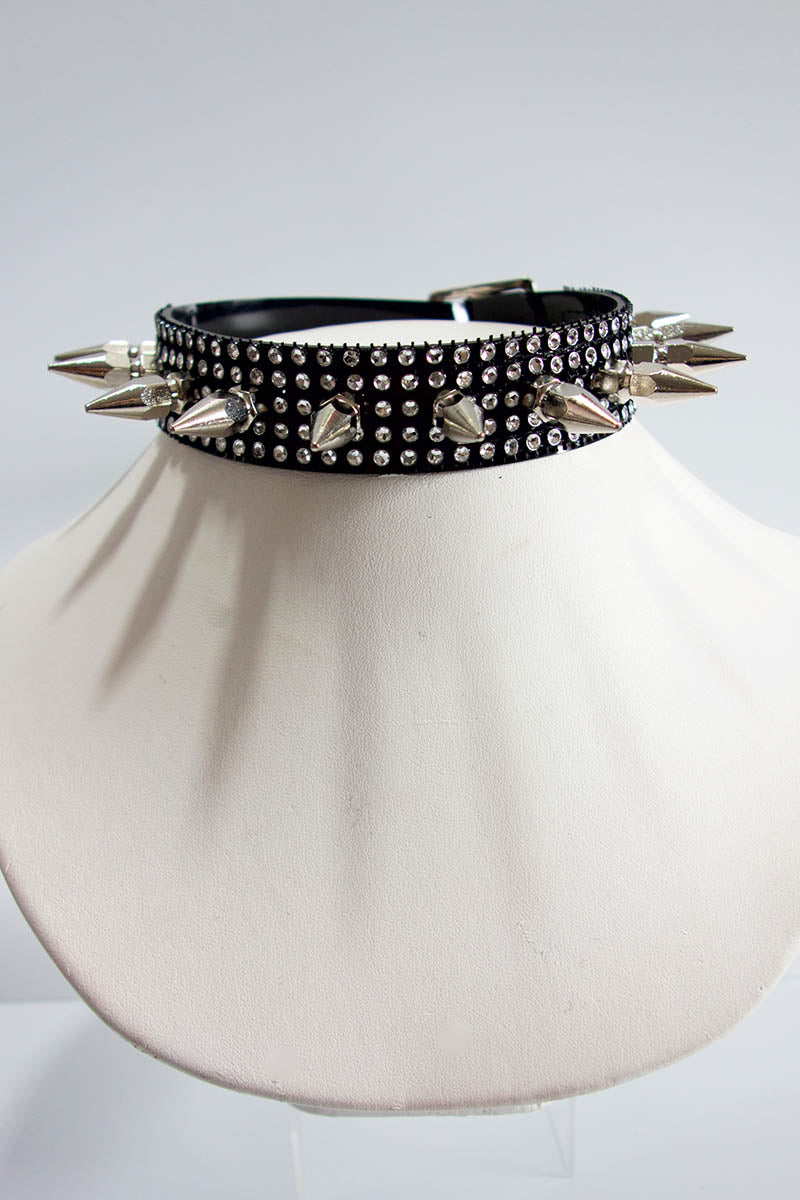 Diamante Choker with Large Spikes