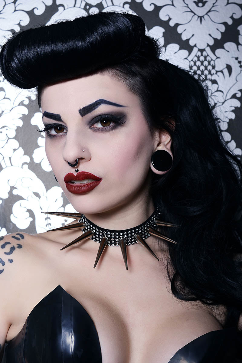 Diamante Choker with XL Spikes