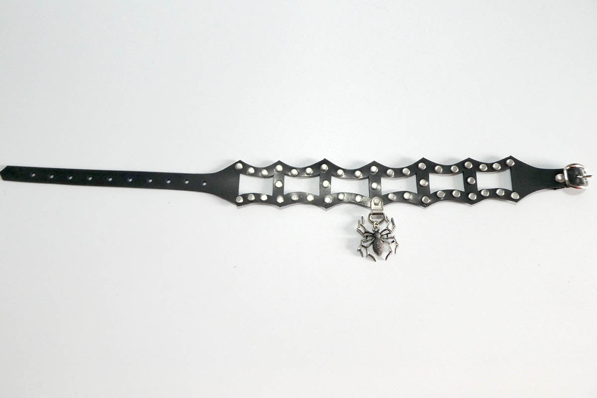 Cobweb Choker w/ Spider Pendant