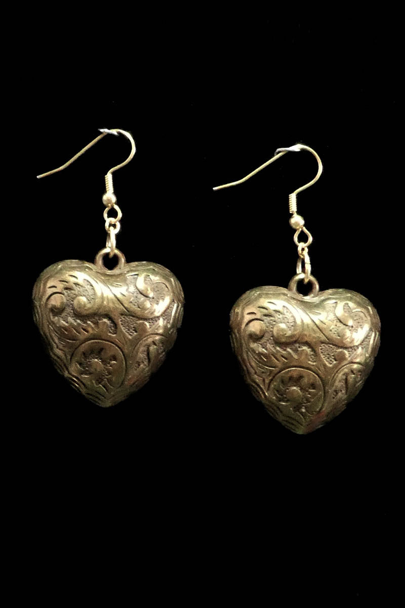 Patterned Puffed Hearts