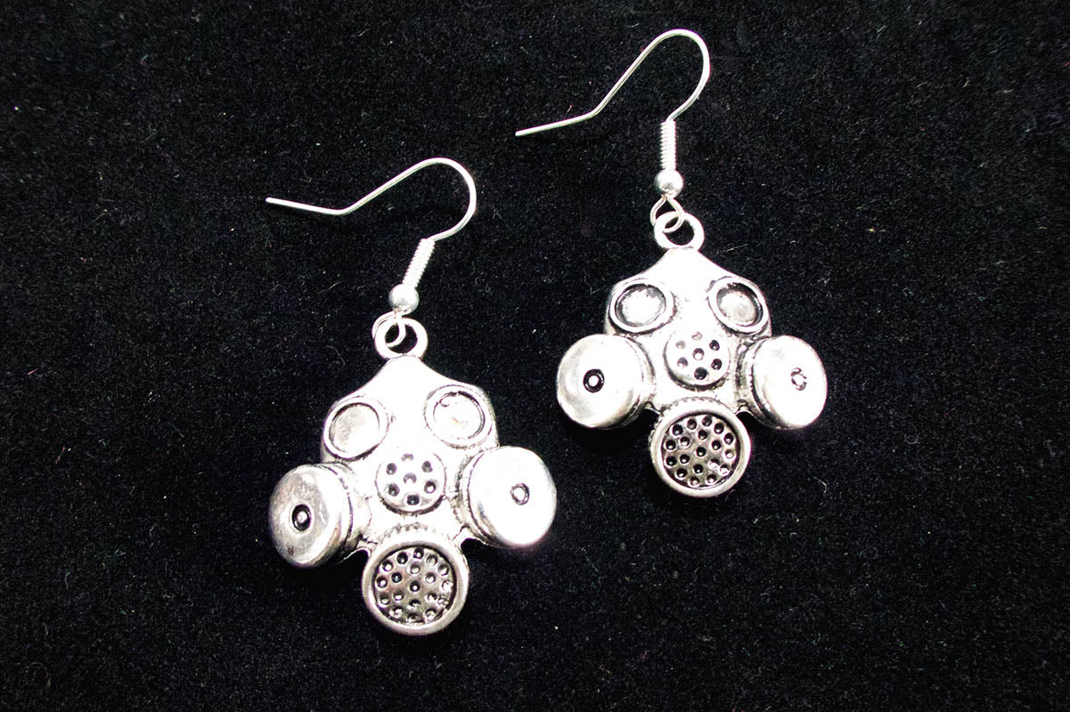 Gas Mask Earrings