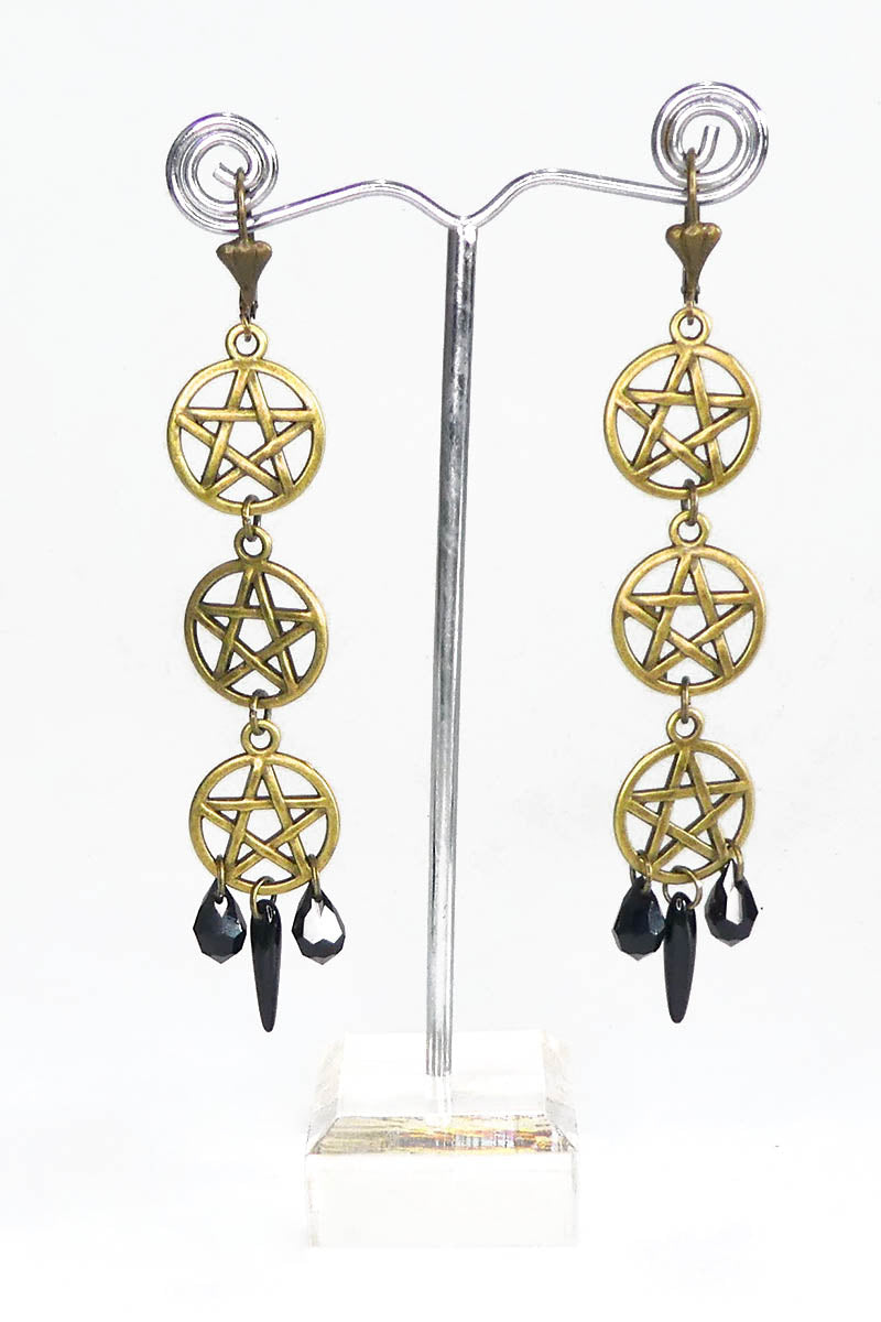 Triple Pentagrams in Bronze