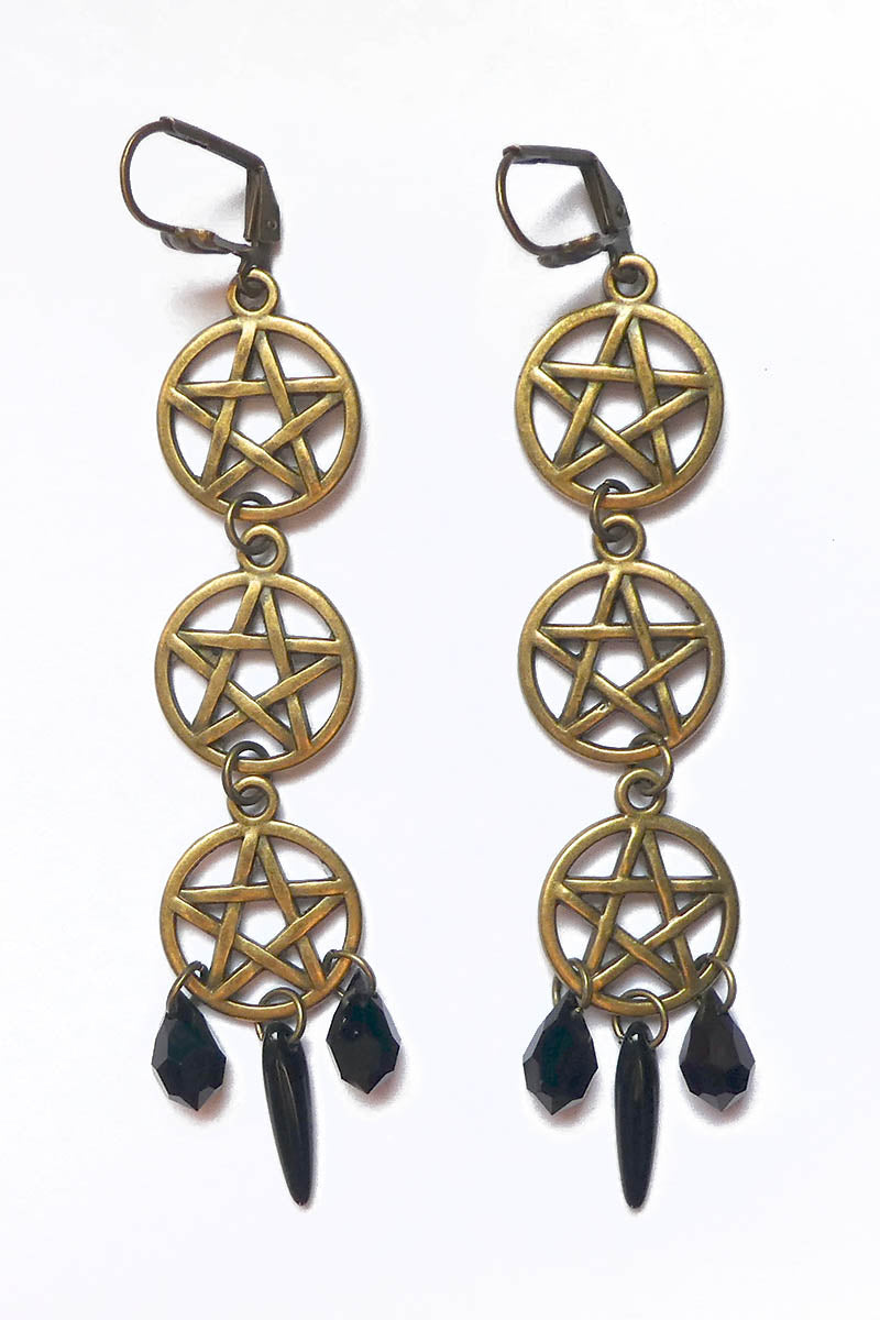 Triple Pentagrams in Bronze