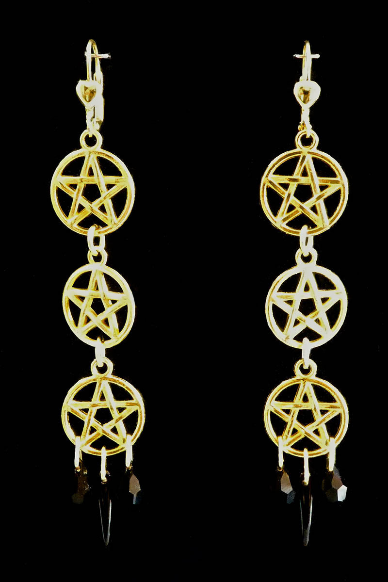 Triple Pentagrams in Gold