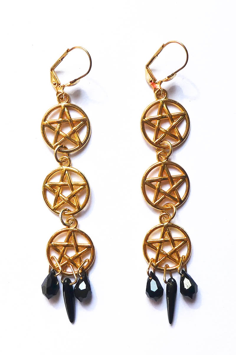 Triple Pentagrams in Gold