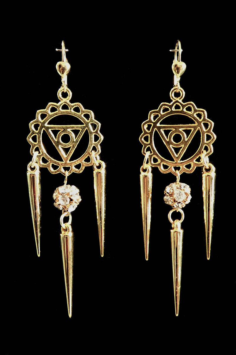 Gold Merkaba with Spikes
