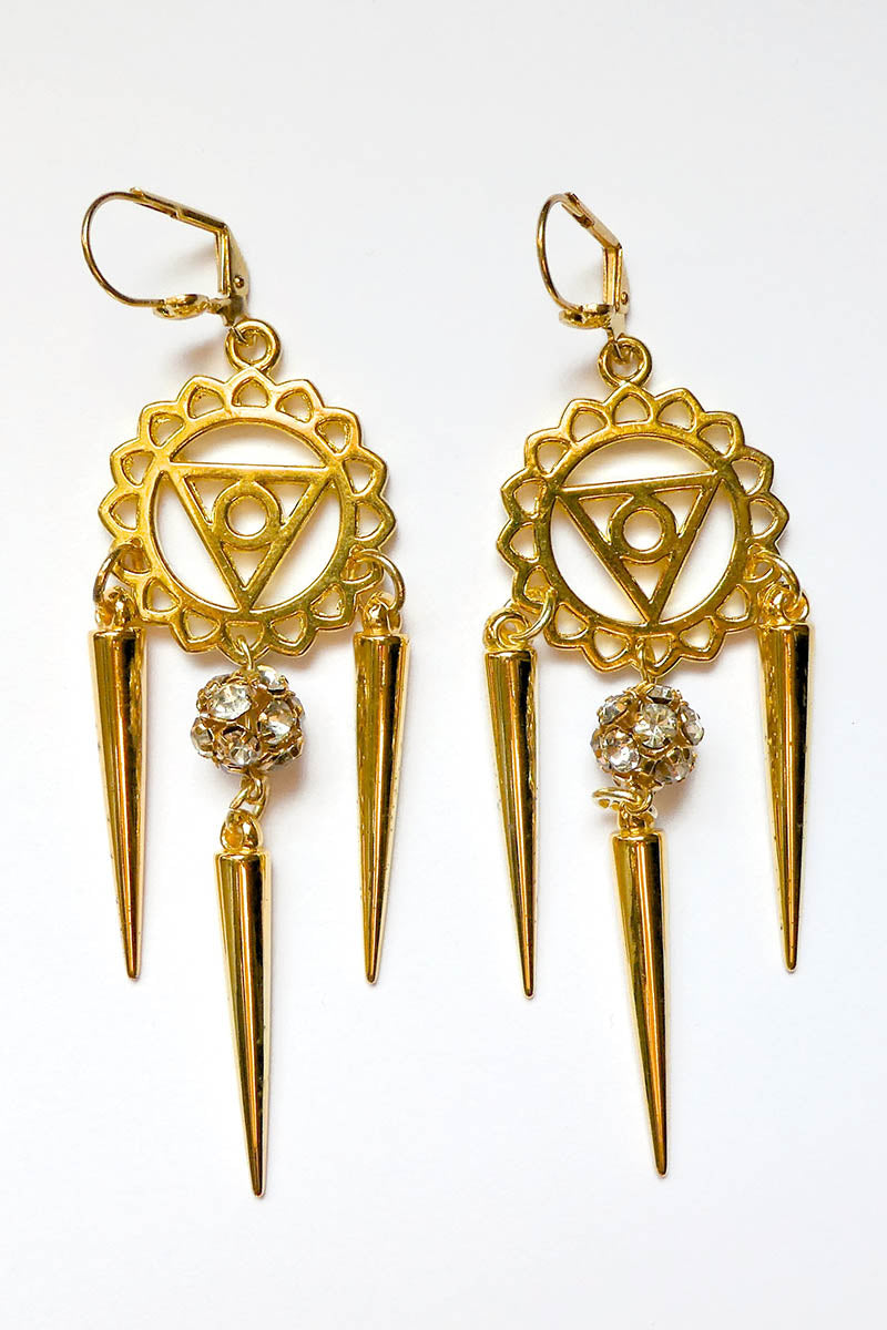 Gold Merkaba with Spikes