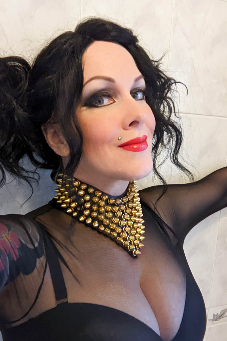 Gold Large Spike Choker