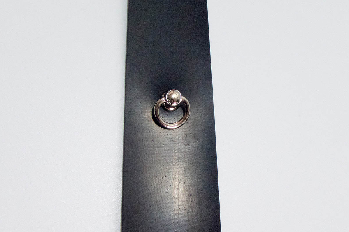 Skinny Tie with Ring