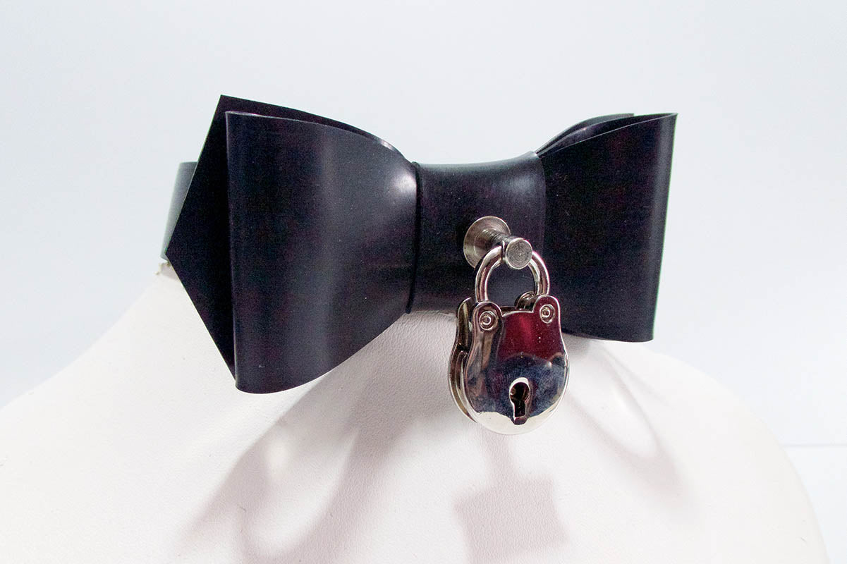 Rubber Bow Tie w/ Padlock