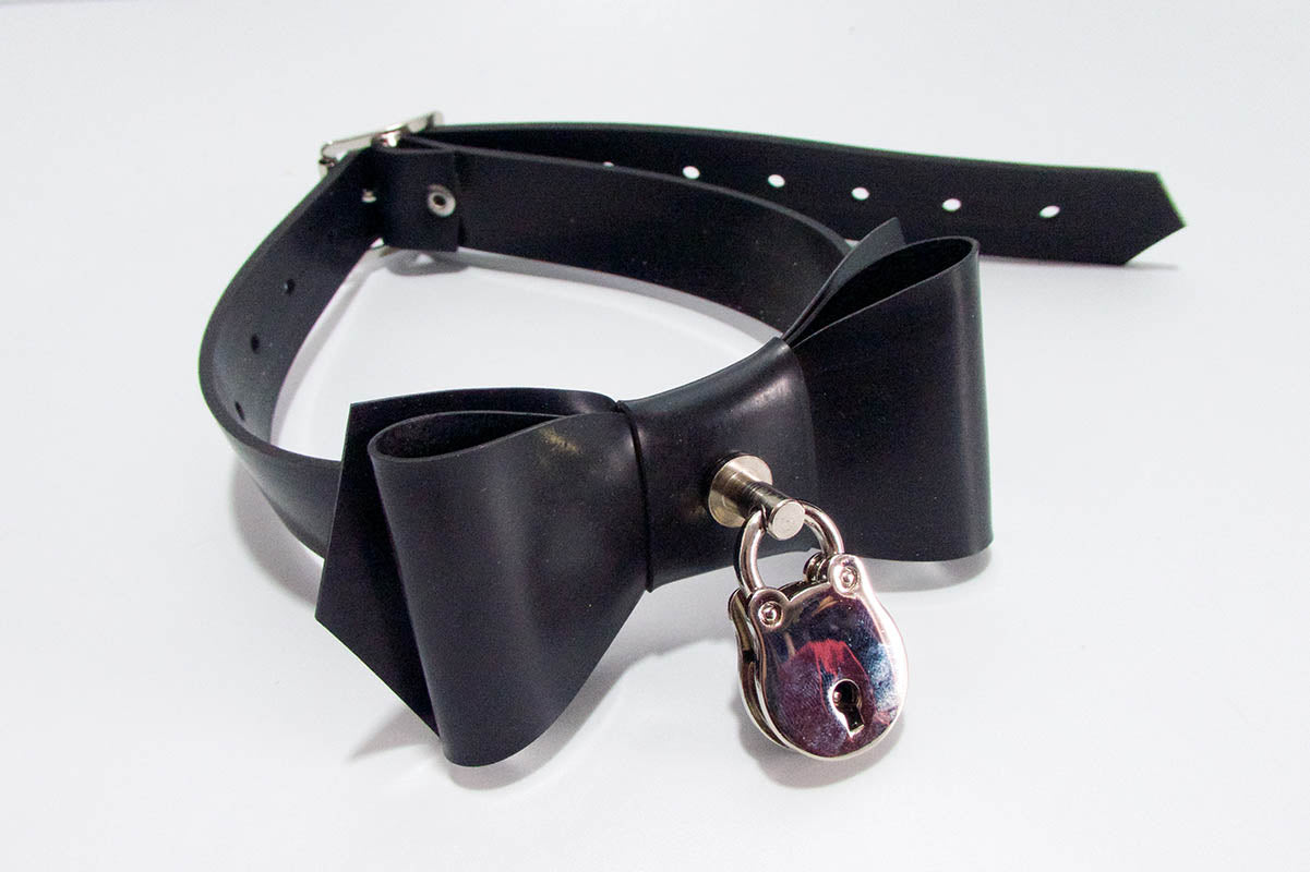 Rubber Bow Tie w/ Padlock