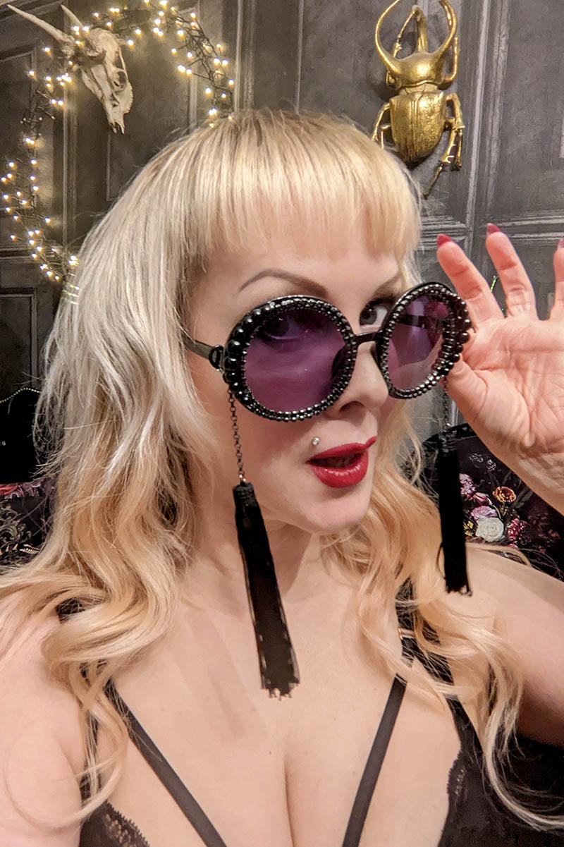 Black Tassel Sunglasses
