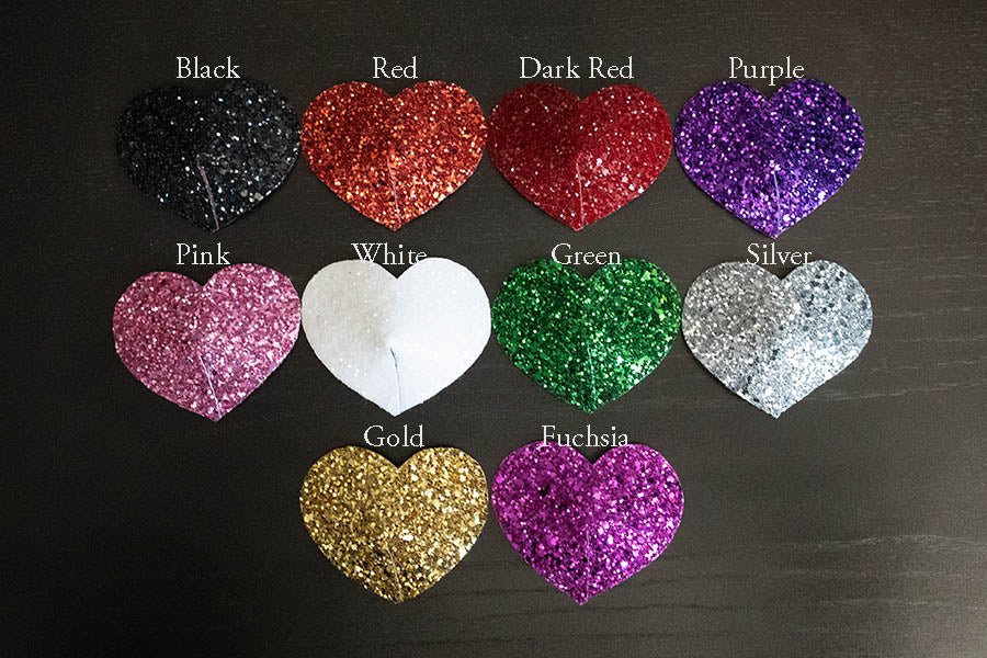 Heart Nipple Covers w/ Bow & Crystals