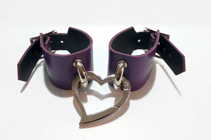 Leather Love Trap Handcuffs