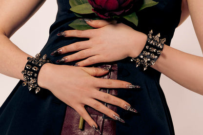 Studs and Diamonds Bangle