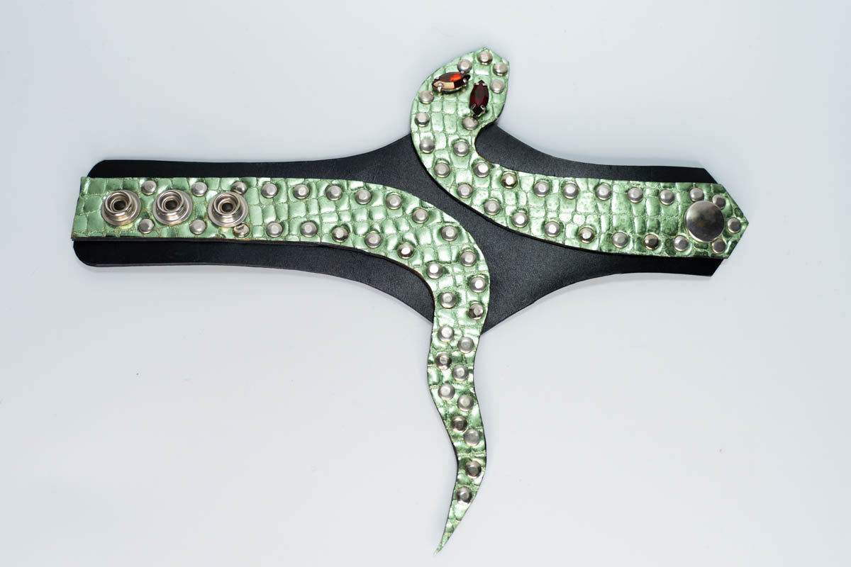 Leather Snake Bracelet Pair