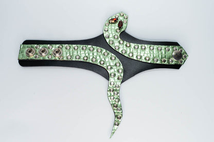 Leather Snake Bracelet Pair