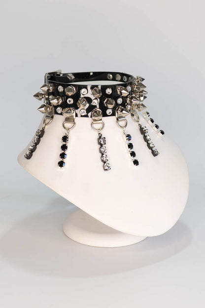 Studs and Diamonds Chain Choker