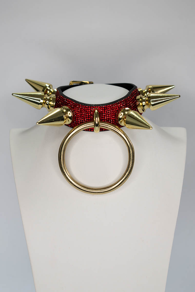 Atlas Choker in Red and Gold