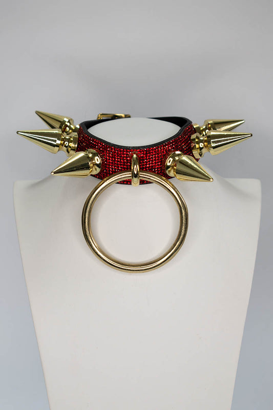 Atlas Choker in Red and Gold