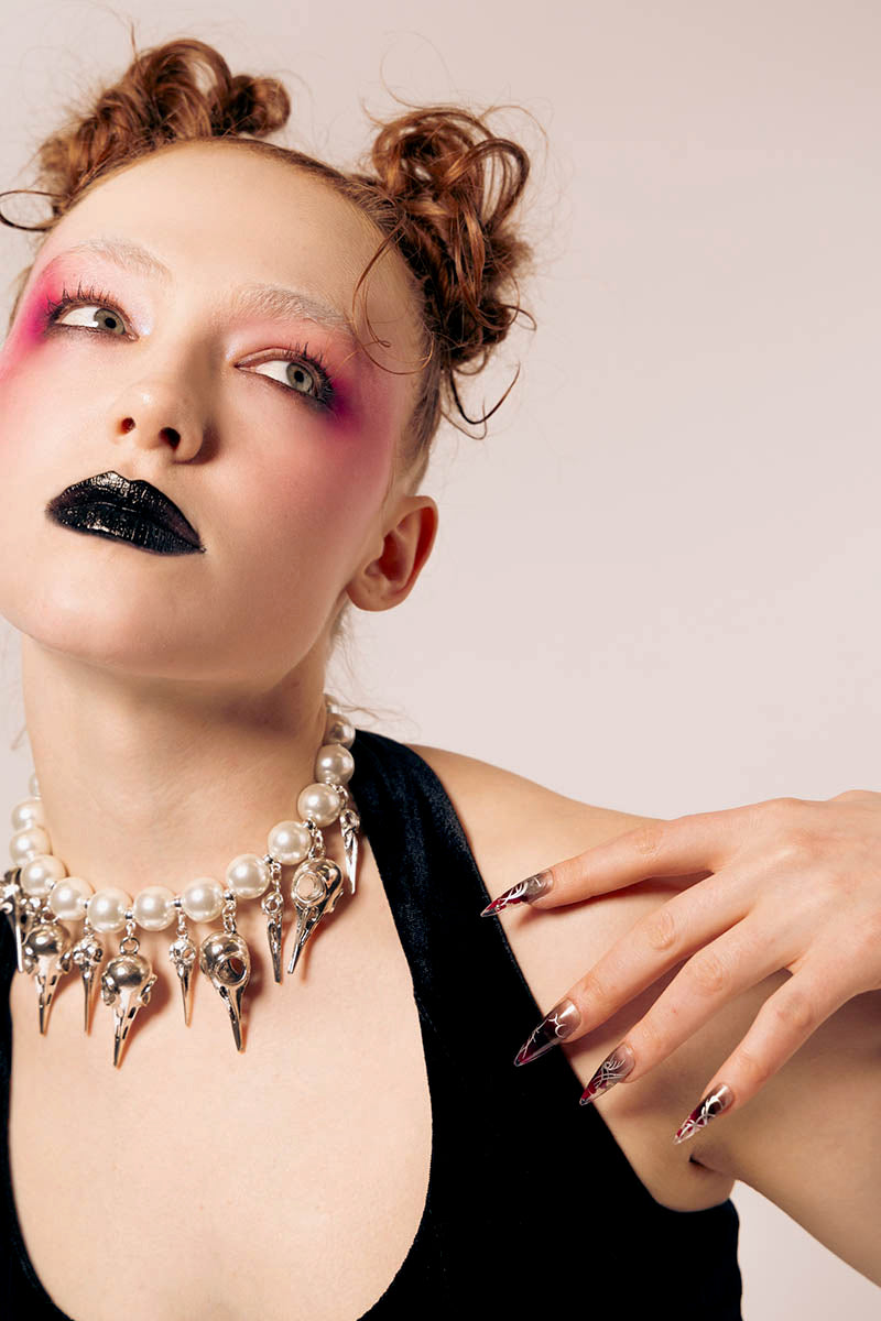 Birds and Pearls Necklace