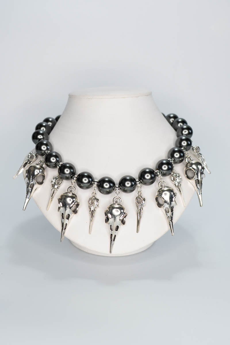 Birds and Pearls Necklace